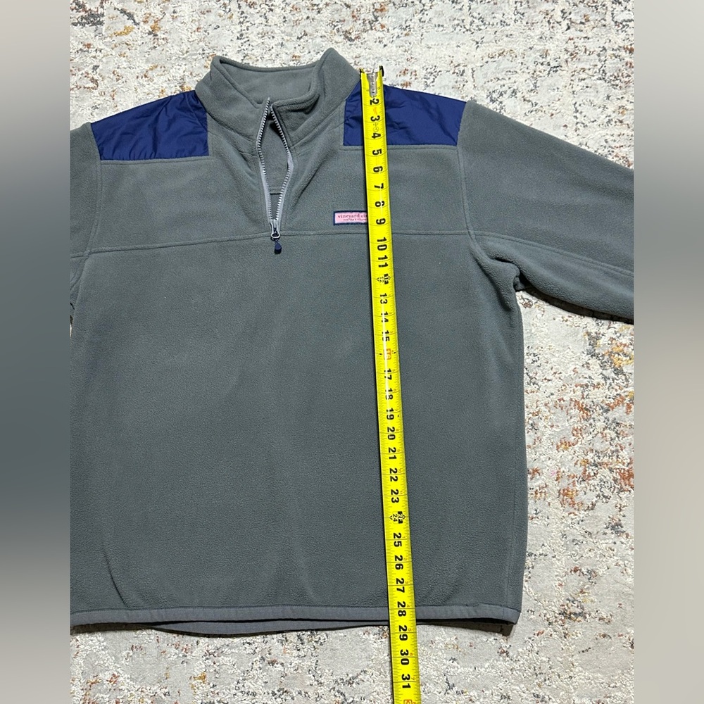 Vineyard Vines Pullover Jacket Size Large Gray Bl… - image 8